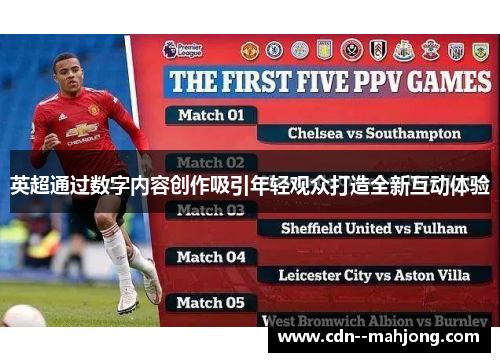 英超通过数字内容创作吸引年轻观众打造全新互动体验